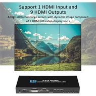 4K Video Wall Controller 3x3 1080P HDMI Video Image Processor 3x3 2x3 2x4 1x3 1x4 for 9 Screen Stitc