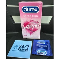 (1 Piece) Durex Extra Thin Bubblegum Condoms Condom Kondom Lelaki 安全套避孕套 Ultra Love Sex Bubble Gum