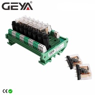 GEYA NGG2R 8 Channel Relay Module for PLC Controller SPDT PLC Relay 12VDC 24VDC with Fuse Protection