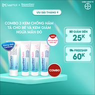 Combo 3 Kem Chống Hăm BEPANTHEN Balm Dạng Kem Mỡ Tuýp 30G x3 và Kem Giảm Ngứa BEPANTHEN Itch Relief