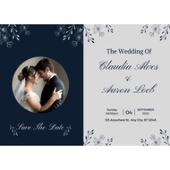 Elegant Wedding Invitation Template | Editable Canva Card & Video | Instant Download