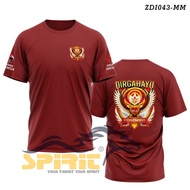 KATUN INDONESIAN DIRGAHAYU T-SHIRT 80Th" AUGUST 17, 2025, SHORT-SLEEVED AUGUSTUS SHIRT, 24S COTTON