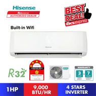 [Built In Wifi] Hisense 4 /5 Star Inverter R32 Air Conditioner (CBGS) AI09CBGS / AI12CBGS / AI19CBGS