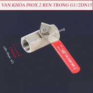 Van bi tay gạt 21 Inox van khóa nước tay gạt inox
