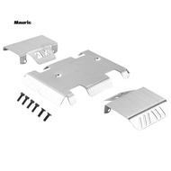 Stainless Steel Chassis Armor Axle Protector Skid Plate for  EX86190 EX 86190 LC76 1/10 RC Crawler C