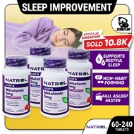 Natrol, Melatonin, Drug-free, Time Release, Fast Dissolve, Extra Strength to improve Sleep, Sleep Lo