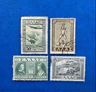 希臘郵票 4枚 1930-1940年代