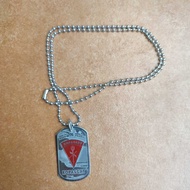 Dog tag, Kopassus stainless steel army necklace