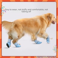 4PCS Breathable Large Dog Shoes Waterproof Big Dog Pet Shoes English Printing Outdoor Dog Shoe For M