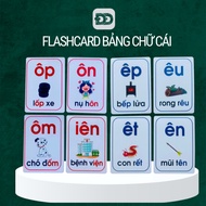 [Real photo taken by myself]Flashcard of Vowels and consonants with vivid images - A5 large card - s