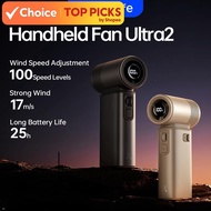 JisuLife Handheld Fan Ultra2 9000mAh 25H Cooling Time Portable Mini Fan