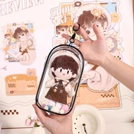 现货速发/13cm15cm19cm棉花娃娃痛包高pvc透明拉布娃娃外出包labubu遛娃包5.5