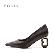 Bonia Black Amate Pump Heels