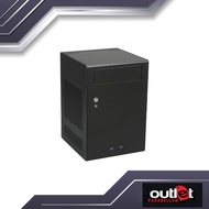 Refurbished LIAN LI PC-Q07B USB3.0 Black Aluminum Mini-ITX Tower Computer Case - No Warranty