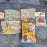 迪士尼 Disney Daiso 公主 princess 美女與野獸 長髮公主 Ariel 精品 貼紙 收納袋 積木
