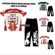 Skena Children's Set Jarsey T-shirt for boys and girls Uisa 2-10 years Unisex Baggy Pants and Jarsey