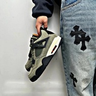 [Top Version] Jordan/Jordan/Air Jordan 4 Undefeated Travis Scott aj4 Basketball Shoes Sports Shoes M