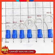 [5 Pieces]- RV2-8 Round Cos Head 27A Wire Size 16-14AWG M8 Screw Blue