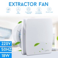 18W 6inches Exhaust Fan Low Noise Ventilator Fan Bathroom Kitchen Bedroom Toilet Wall Silent Extract