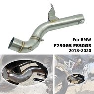 F750GS F850GS Motorcycle Exhaust Muffler Middle Link Pipe Connect Slip On Connector For BMW F750 F85