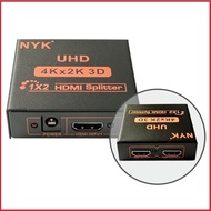 [NEW PROMO] NYK HDMI Splitter 2 Port 4 Port HDCP Full HD 3D HDTV - 2 Port