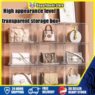 [SG Stock] Stackable Luxury Storage Transparent Box Display Cabinet Home Wardrobe Storage Dust Cleaning Storage Shelf