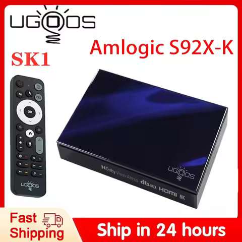 2025 New Ugoos SK1 Smart TV Box Android 11 Amlogic S928X-K 8GB 128GB Wifi6 BT5.2 1000M Set Top Box D