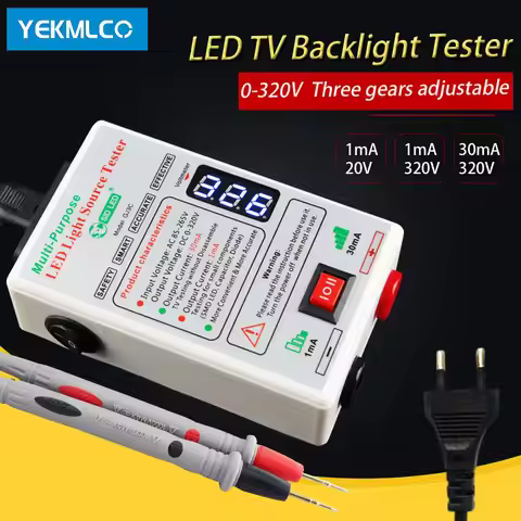 LED Tester 0-320V TV Backlight Tester Multipurpose Screen Repair Tools without Disassemble LED Bead 