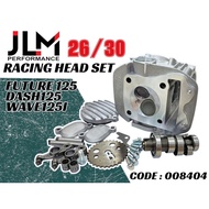 JLM DASH 125 FUTURE WAVE125I 26/30 RACING HEAD SET FULL SET CYLINDER HEAD 26 30 siap cam shaft