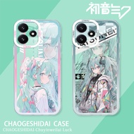 New Hatsune Miku Redmi Note12R Mobile Phone Case Ultra-Thin Transparent Silicone All-Inclusive Anti-