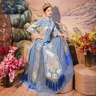 wedding dress for ninang▣Xiuhefu bride 2022 new Chinese wedding dress wedding dress Hefuxiu kimono l