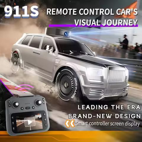 911S RC Cars - 4K HD Camera 4.3-inch Screen One Click Drif, Camera Lifting Design, LED Lighting Drif