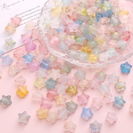 DIY Cute Acrylic Gold Star Beads Handmade Accessories Gold Star Acrylic Bead Acrylic Beads