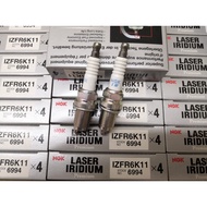HONDA CRV/ACCORD/CIVIC FD/STREAM  ORIGINAL NGK LASER IRIDIUM SPARK PLUG IZFR6K11 (6994) 1set 4pcs