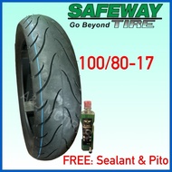 ♝ ♟ ∏ SAFEWAY TIRE Size 17 Tubeless Tire FREE Sealant & Pito for Sniper, Raider, Rouser, FZ, Wave,