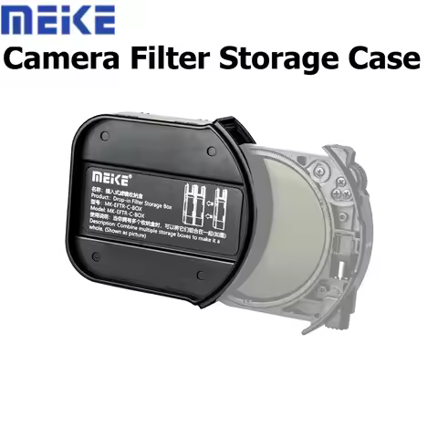 Meike MK-EFTR-C-BOX Camera Drop-in Filter Storage Box Bag Case for UV VND CPL BM1/4 BM1/8 Filter