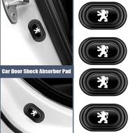 Car Door Silicone Mat Anti Shock Pad Stickers for Peugeot 5008 4008 308 208 207 407 208GTi 406 307 A