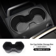 For BMW X1 U11 2023 Car Central Console Armrest Storage Box  Airspeed ABS Holder Center Console Cup 