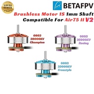 BetaFPV 0802(2026) 22000KV 25000KV 28000KV 1S Brushless Motor 1mm Shaft For Air75 II Champion Racing