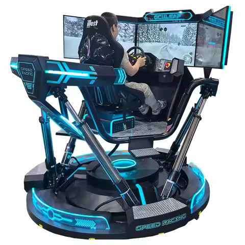 Oculeap VR Racing Simulator Supplier 3 Screens Motion Driving Simulator VR Car Simulator Arcade Gami