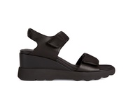 GEOX Ladies Spherica EC6 Wedge Sandals - Black D35G0C-00085-C9999S3