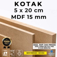 Box 5 x 20 cm - MDF 15 mm - MDF plywood board