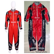 F1 Car Racing Costume for Teens Adults Men Racer Racecar Driver Uniform Grand Prix Career Sports