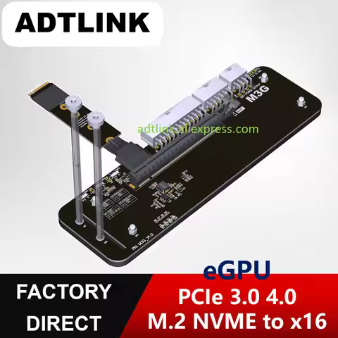 ADTLINK R3G eGPU Adapter M.2 NVMe edge to PCIe x16 Connector PCIe3.0 4.0 x4 Extender eGPU For NUC/IT