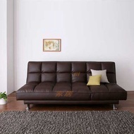 找得 - 日式簡約SOFA BED 現代小戶型梳化床可加乳膠 多角度折疊多功能雙人梳化單人床 3020 (咖啡色)