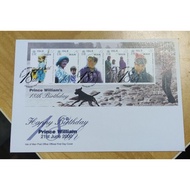 Prince William Prince of Wales Duke of Cambridge 18th Birthday 2000 stamp FDC Isle of Man