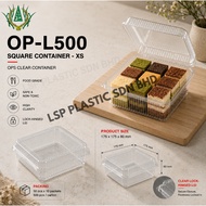 OP-L500 (7"inch) (XS Size) OPS Food Box Plastic Clear Container Bakery Cake Bekas [50pcs±]