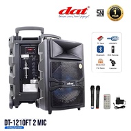 DAT DT-1210FT 2mic wireless speaker portable bluetooth speaker 12inch active speaker full bass