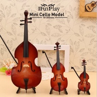 Mini Cello Guitar Miniature Cello Bass Model With Case Stand Popurlar Strings Instrument Design For Gift