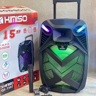 KIMISO QS-1507 Portable Pulling Speaker (Bass 15 " 1 Wireless Mic)